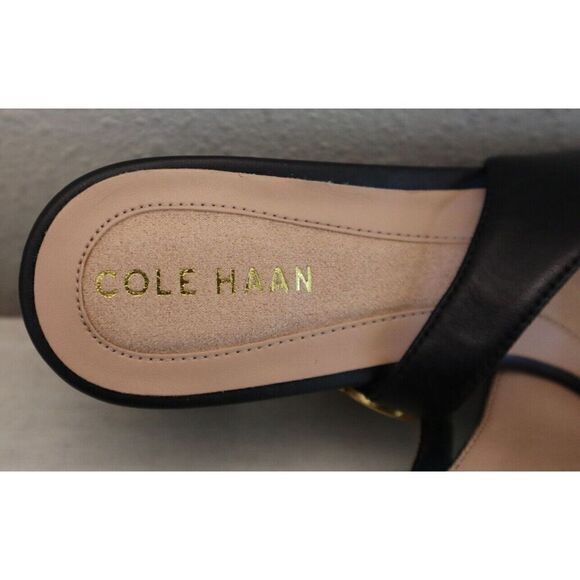 Cole Haan W27715 Women's 5.5B Black Leather The Go-To Slingback Pump 45MM - Picture 7 of 9